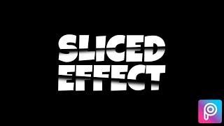 Sliced Font Effect in PicsArt Editing || 90 Seconds Tutorial