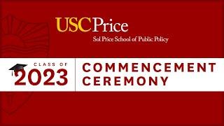 USC Price 2023 Commencement Ceremony