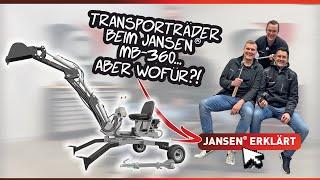 What are the transport wheels of the Jansen MB-360° walking excavator actually for? 