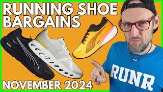 BEST RUNNING SHOE BARGAINS NOVEMBER 2024 | NIKE PEGASUS 41, PUMA FAST-R NITRO ELITE & MORE | EDDBUD