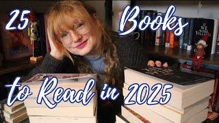 25 books to read in 2025 ~ Year long TBR ~ Fantasy Mystery & more