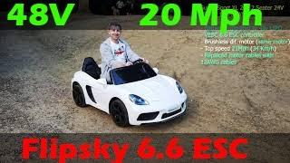 Super Sport XL 24V Ride on car. STAGE 1 at 48V 20 Mph (32 km/h)