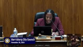 Harrisburg City Council - Legislative Session November 26th 2024