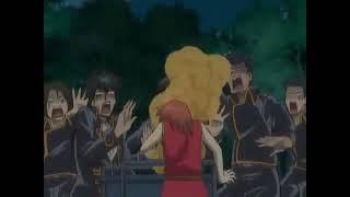 Gintama - Kagura vomits into barbeque