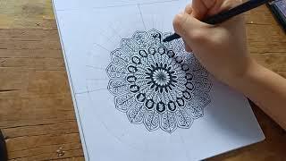 หัดวาดภาพมันดาลา EP.1 Mandala Art, ศิลปะฝึกสมาธิ