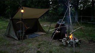 4 Legged Friends - Bushcraft, camping, baker tent, smoking meat, campfire cooking, relaxing