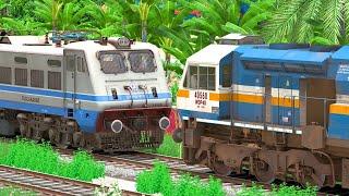 DIESEL to ELECTRIC TRAIN LOCOMOTIVE CHANGE | BUMPY RAILROAD | RAILWORKS SIMULATOR | NTG GAMING