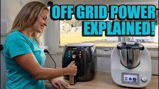 OFF GRID POWER IN A CARAVAN EXPLAINED! HOW MUCH POWER EACH APPLIANCE USES, SOLAR POWER & MORE.