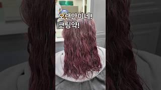 코팅약에 절은머리 오랜만이네! 트위스트펌 가능?? #hair