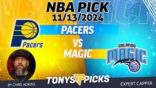 Indiana Pacers vs Orlando Magic 11/13/24 NBA Pick Today