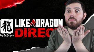 Like A Dragon Direct - Trailer Reaction&Analisis ► Tantissima carne al fuoco