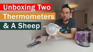 Unboxing of a Gro Egg baby room thermometer, Ewan the deluxe sheep & a Tommee Tippee healthcare kit