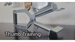How I Train My Thumbs - Adjustable Hand Gripper with Pinch Plates - Brutal Grip Strength Training
