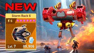 NEW WEAPON Storm Rack 6 with MD & Lancer - Mech Arena