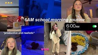 MY 6AM SCHOOL MORNING ROUTINE | *freshmen year*