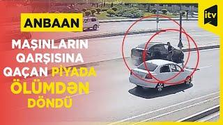 Bakıda piyada avtomobillərin qarşısına qaçıb, maşınlardan biri qəza törədib