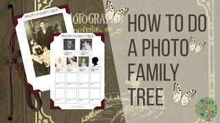 How To Create a Photo Family Tree Page With Locked Tree Family History Pages | iPad Tutorial!!