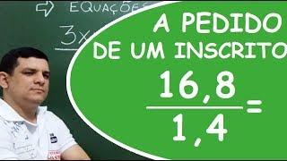 DIVISÃO COM VÍRGULA #A PEDIDO DE UMA ALUNA INSCRITA. Prof Micamatica