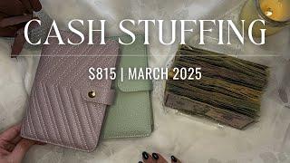 Cash Envelope Stuffing $815! | March 2025