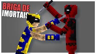 Wolverine Vs Deadpool, Duelo com Herois no People Playground com Mods