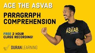 How to PASS the ASVAB Paragraph Comprehension Section (Free 2 Hour Class)