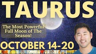 Taurus - THIS IS IT! Your Big Full Moon Moment Is Here! October 14-20 Tarot Horoscope