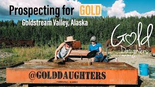 Prospecting for gold in Goldstream Valley Alaska