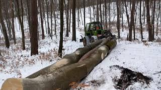 forestry tractor, Orvex LT 100,work in the forest