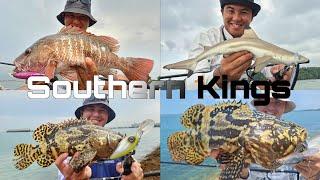 EP5: Southern Shore Luring [Singapore Fishing - Blacktip Shark, Grouper, Mangrove Jack & Squid]