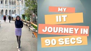 My IIT Journey in 90 secs | Was it worth it? #iit