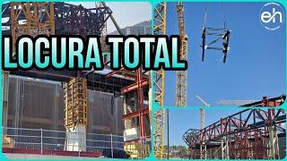 OBRAS CAMP NOU(21 de Agosto)️Nuevos voladizos ,primer superpilar encofrado completo