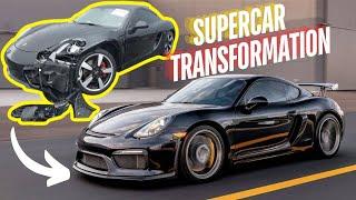 I Gave my CHEAP PORSCHE a SUPERCAR GT4 FRONT END and it Looks Insane!!