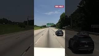 "Devastating Collision: A Semi Truck and Little Car Crash in Atlanta"️