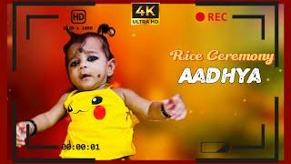 Aadhya First Rice Ceremony Video || 17.05.2025 || Annaprashan || Birthday Video I