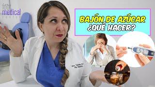 ¿QUE HACER cuando se le  BAJA EL AZUCAR a una persona DIABETICA? ‍️ /Dra. Melissa Tejeida