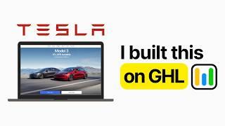 I Recreated TESLA's Website on GoHighLevel