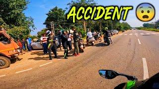 BMW Accident  | Hassan Highway | breakfast biker | zx6r | Kannada vlogs | ಕನ್ನಡ ವ್ಲಾಗ್