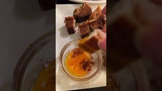 Raw Egg Yolk & Chicharrón