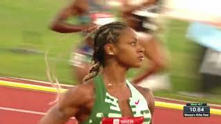 Sha'Carri Richardson wins close race in Women's 100m | USA National Trails 2023