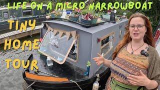 20ft micro narrowboat tour