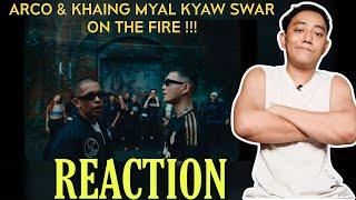 FREESTYLE ရွတ်မယ့်ခိုင်မြဲကျော်စွာ | ARCO & KHAING MYAL KYAW SWAR - JERSEY CLUB FREESTYLE (REACTION)