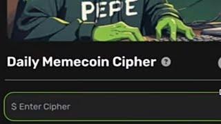 8 October memescoin code  |Memescoin Daily chiper code | memescoin daily code