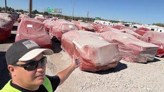 Why are ALL of these Cars and Trucks in RED BAGS at the Insurance Auction?