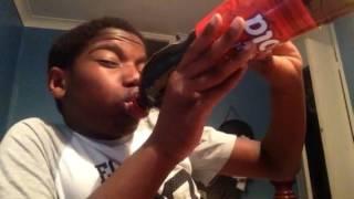 Me downing Coke