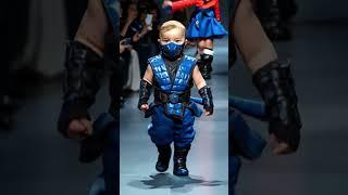 Baby fashion show sub zero. #babyfashion #mortalkombatlegends #cute #fashionshow