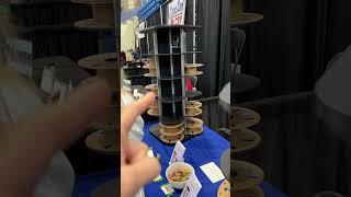 Lazy susan style filament storage solution