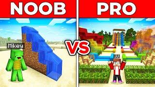 JJ And Mikey NOOB vs PRO WATERPARK House SURVIVAL Battle in Minecraft Maizen