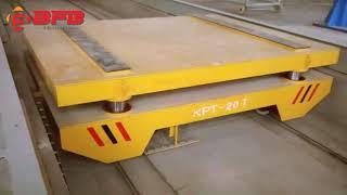 China AC Motor Electric Flat Bed Platform Transfer car Move On Rail Road