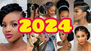  Cute hairstyles for 2024 brides | Hairstyles for black women | Natural hairstyles