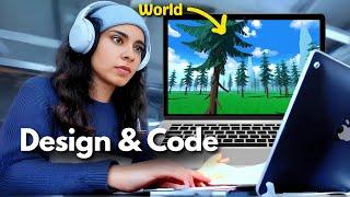 I tried coding my first unity world from scratch (no experience!)